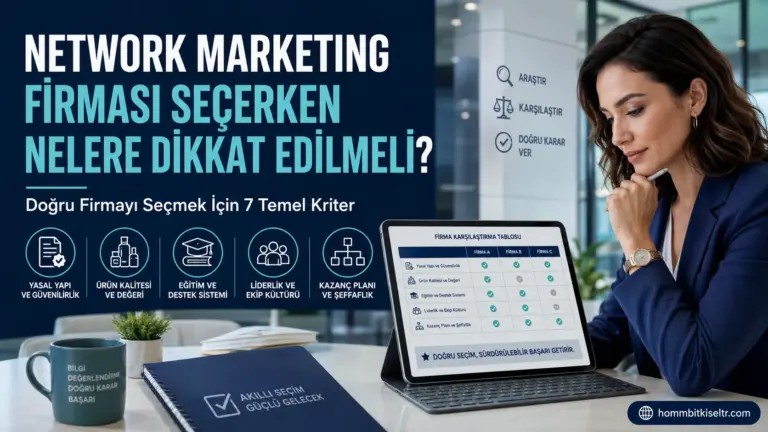 Network Marketing Firması Seçerken Nelere Dikkat Edilmeli?