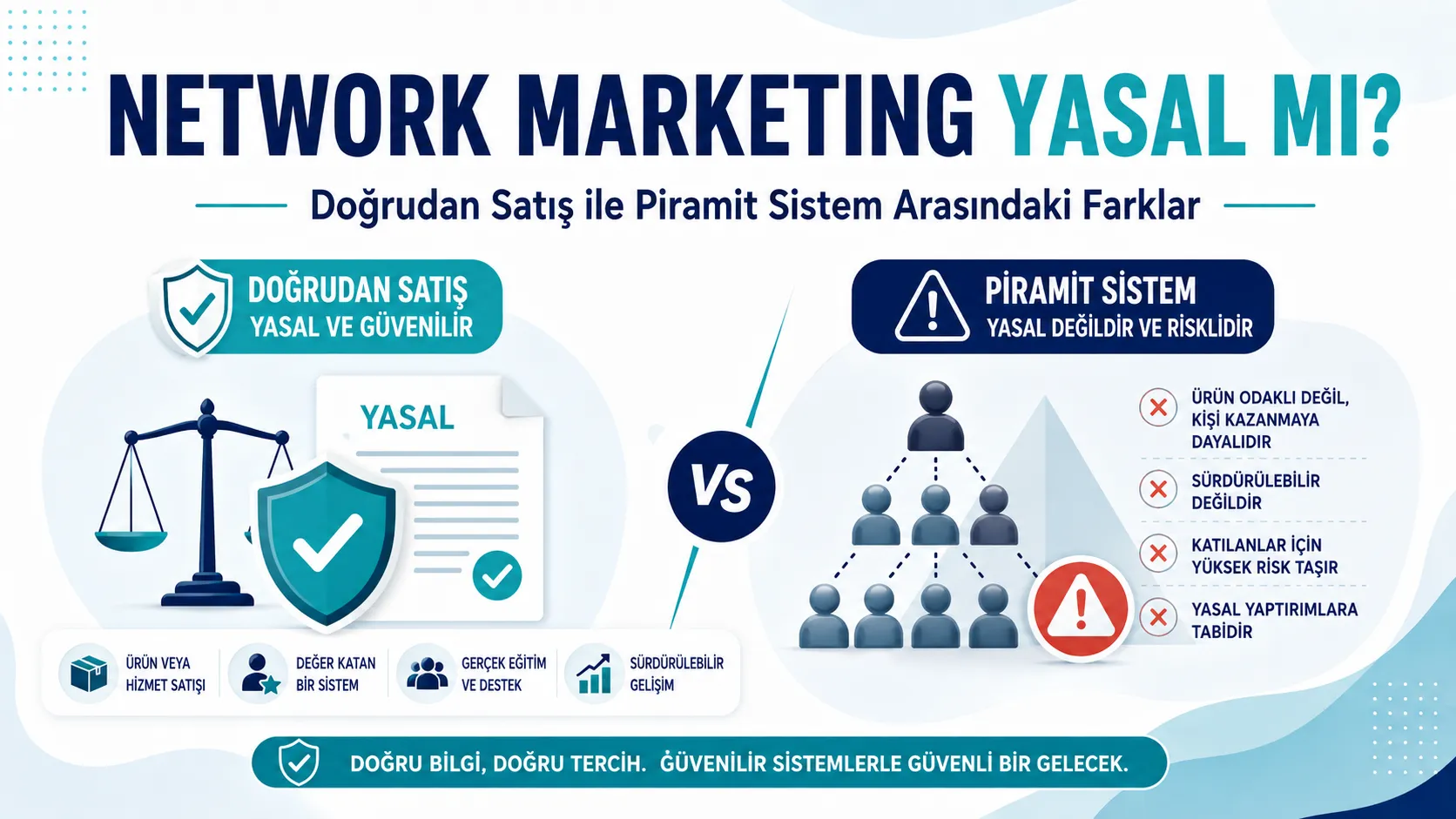 Network Marketing Yasal mı Doğrudan Satış ile Piramit Sistem Arasındaki Farklar Nelerdir